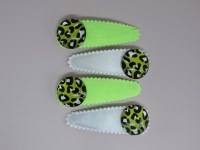 Haarspeldje luipaard groen